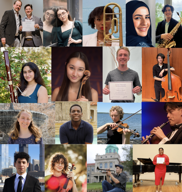 The Presser Foundation Undergraduate Scholar Award recipients