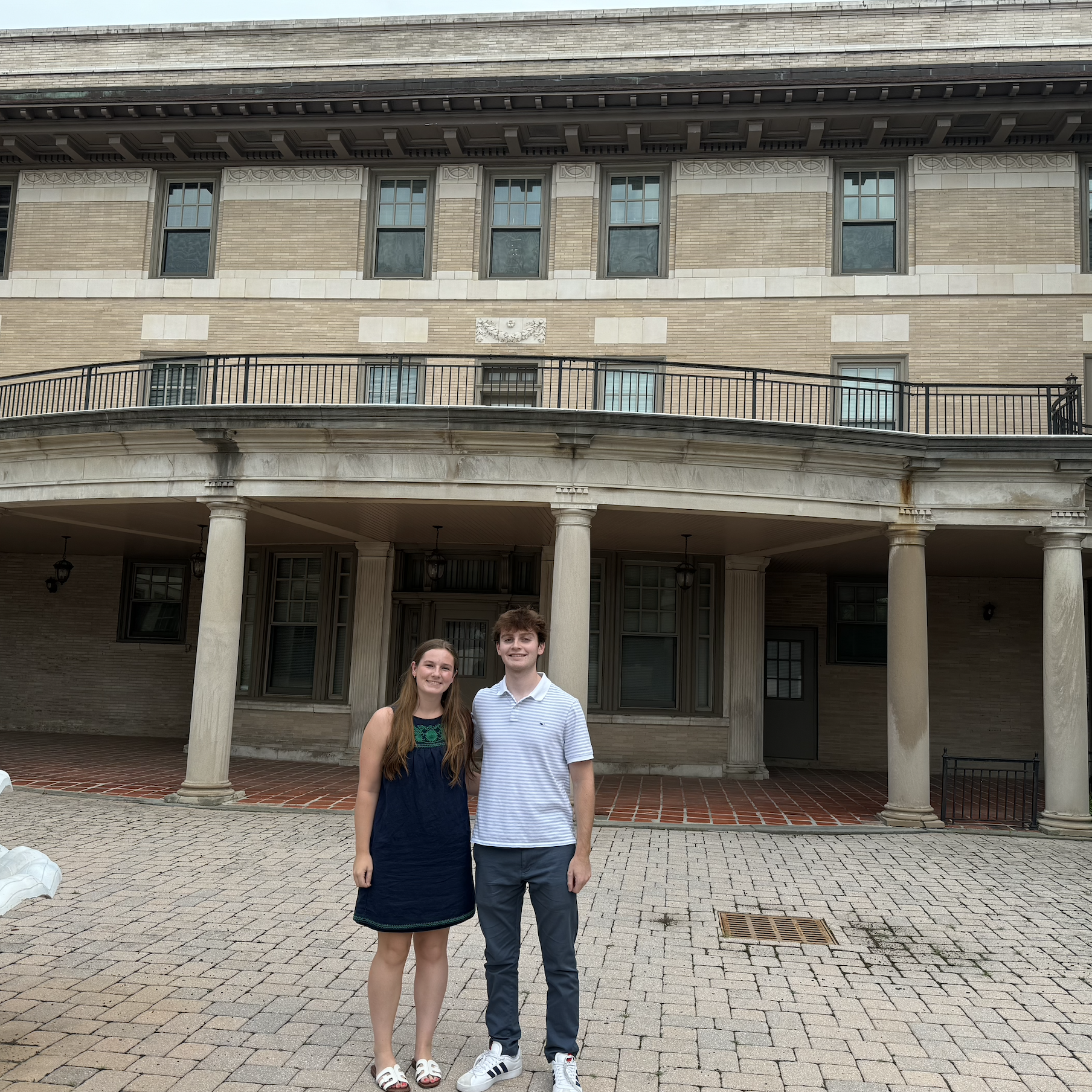 The interns' final day in the office outside of the Presser Home for Retired Music Teachers.