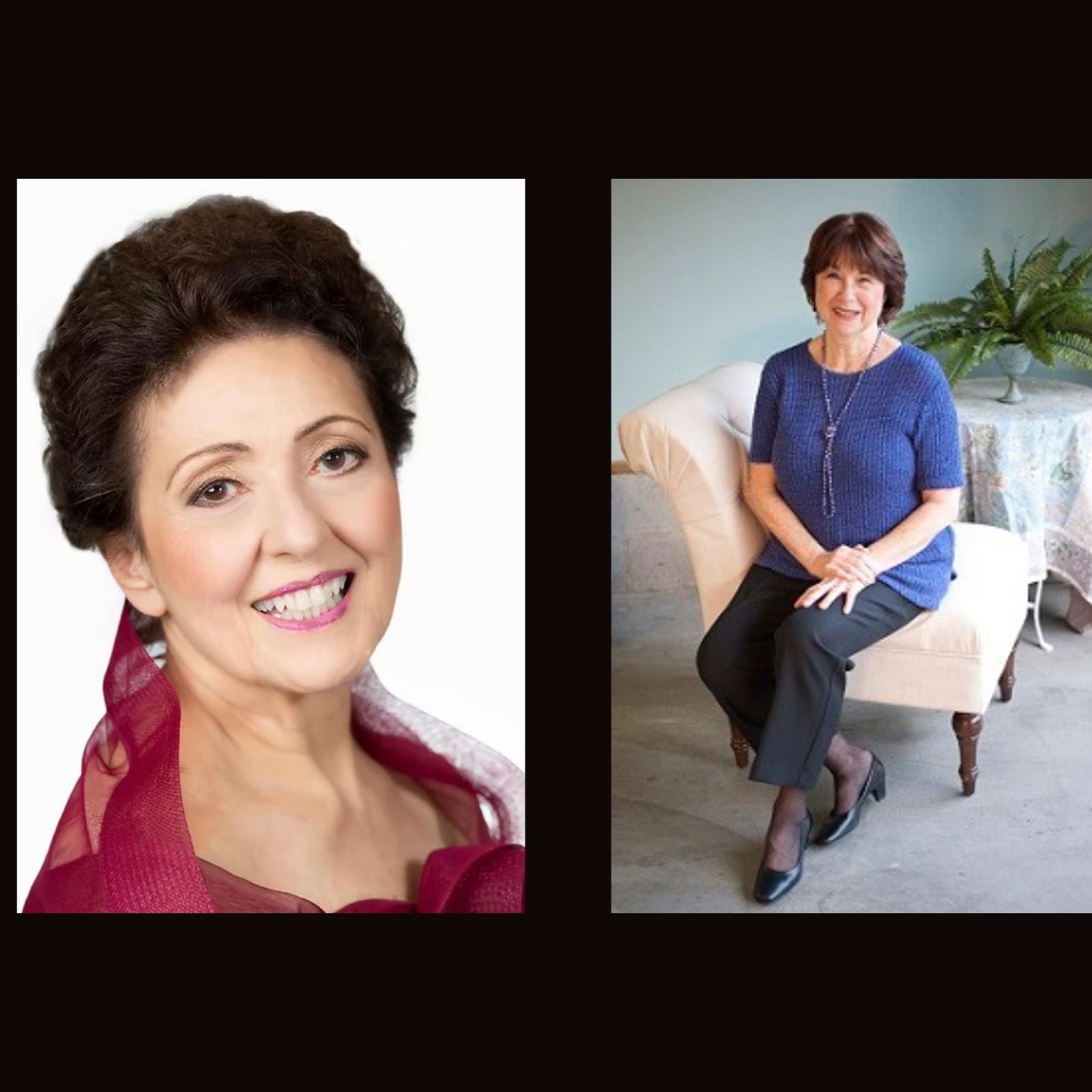 retired music teachers Dolores Cascarino and Patricia Potter