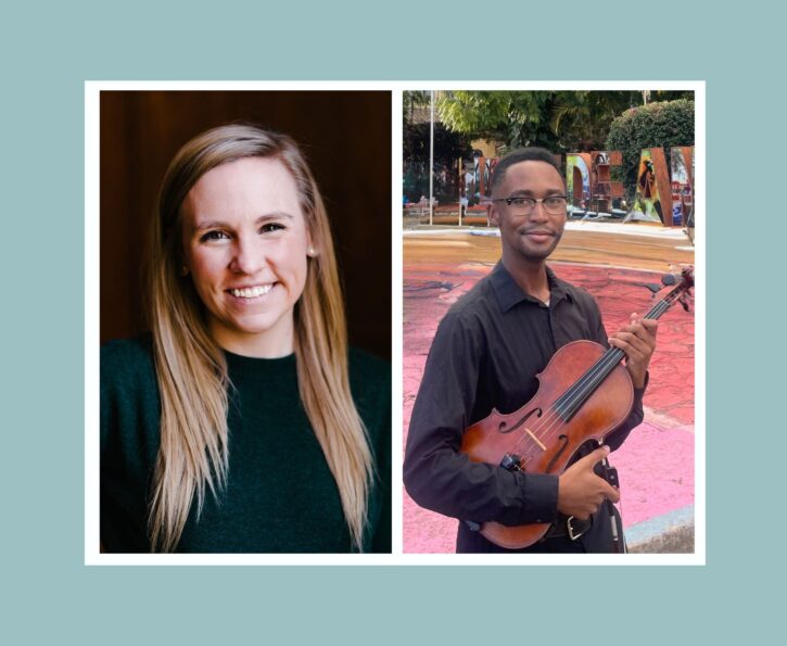 Graduate Fellows Erica Breitbarth and Jeremy Jefferson