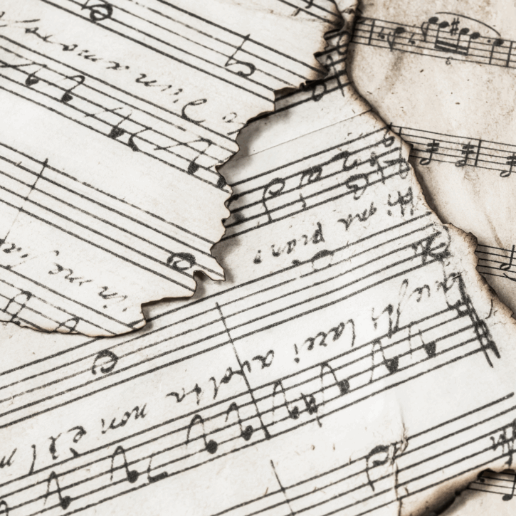 music notes representing a year in review for The Presser Foundation