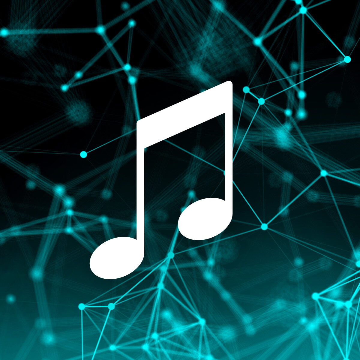 A music note representing AI