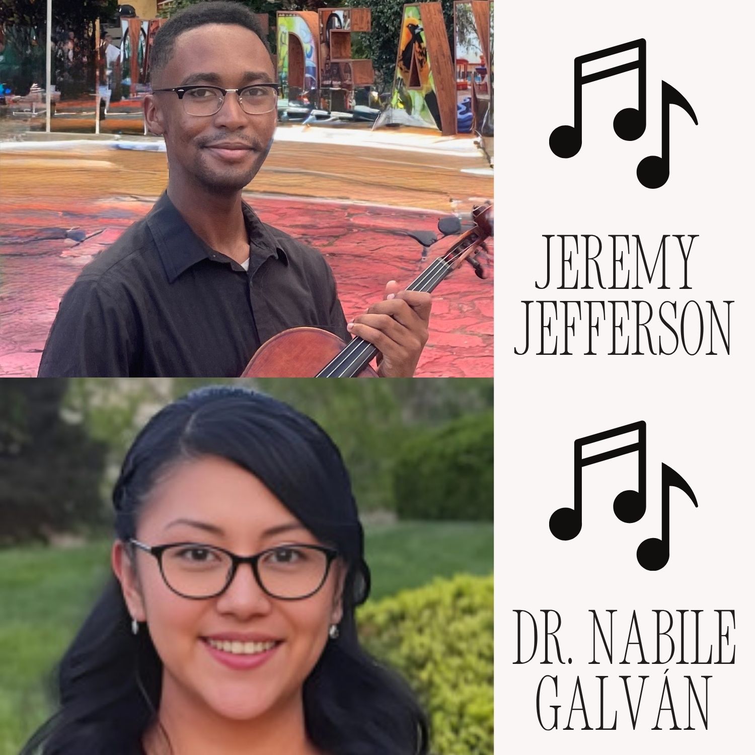 Jeremy Jefferson and Dr. Nabile Galván